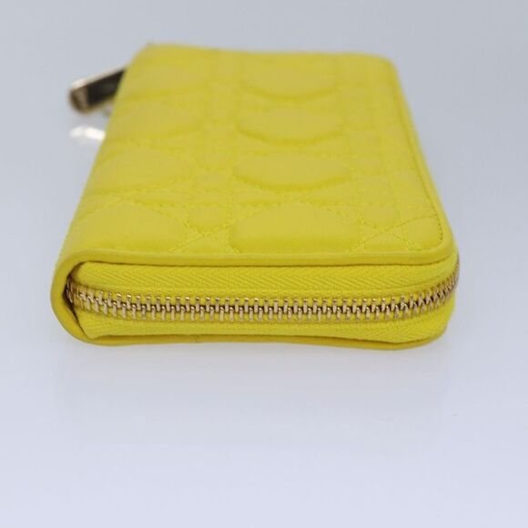 Dior Cannage Lady Yellow Leather Wallet (Pre-Owned) - Picture 9 of 16